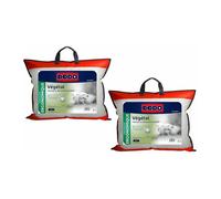 Lot de 2 oreillers DODO ergonomiques à mémoire de forme - 45x70 cm - VEGETAL