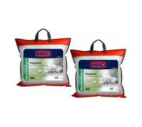Lot de 2 oreillers DODO ergonomiques à mémoire de forme - 60x60 cm - VEGETAL