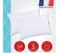 DODO Oreillers Tendance 50 x 70 cm – 100% polyester – Lot de 2