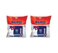 Lot de 2 oreillers toucher peau de pêche - 60 x 60 cm - DOUX DUO