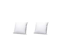 Someo Lot de 2 oreillers éco naturels Ferme enveloppe Coton Bio 65x65
