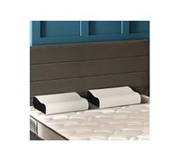 Lot de 2 oreillers ergonomiques à mémoire de forme 33x52