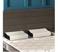 Lot de 2 oreillers ergonomiques Bultex à mémoire de forme 33x52