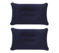 Lot de 2 Oreillers Gonflables Ultra Légers et Compacts, Parfaits pour Voyages, Camping, Plein Air et Pêche, Oreillers Résistants à l'eau et Faciles à Gonfler, Taille Confortable 35 cm x 22 cm x 10 cm