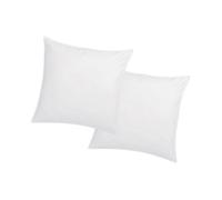 Lot de 2 oreillers mémoire de forme mémofill 60 x 60 cm - Percale de coton - 91 fils/cm² - 750 gr - Blanc - AUXENCE