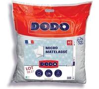 Lot de 2 oreillers - MICRO MATELASSE - 60 x 60 cm - Blanc Blanc G