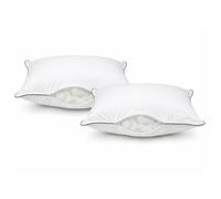 Lot de 2 oreillers Moelleux Hotel prestige - 60 x 60 - Toutes saisons - MORTREUX