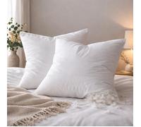 Lot de 2 oreillers Percale de Coton - Plumettes - 60 x 60 - MORTREUX