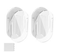 Lot de 2 organiseurs de câbles adhésifs en acrylique pour câbles USB, murs en verre, surfaces en bois, supports de câble en acrylique pour rangement de câbles USB, support de câble en verre, bois, mur