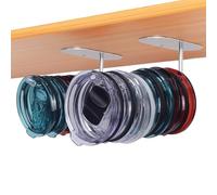 Lot de 2 organiseurs de couvercles de gobelets, organiseurs peu encombrants pour couvercles de gobelets Stanley, gobelets Yeti, couvercles de gobelets simples et modernes, crochets auto-adhésifs ou