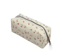 NYGGTYK Lot de 2 organiseurs de stylos, 100 notes autocollantes de couleur macaron, fleur mignonne, sac de papeterie, organiseur d'étiquettes, sac à crayons à fermeture éclair, mini trousse cosmétique