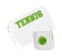 Lot de 2 organiseurs de maquillage pratiques avec matériaux pour la maison, les gymnases et les voyages, usage quotidien décontracté, Tennis blanc