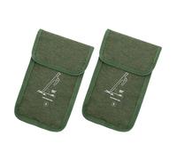 Lot de 2 organiseurs de piquets de camping portables pour piquets de tente, accessoires de camping, sac à outils, sac de transport pour clous au sol