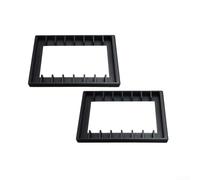 Lot de 2 organiseurs de rangement à cassette à 16 emplacements en plastique ABS non magnétique pour une protection audio à long terme (2)