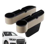 Lot de 2 organiseurs de rangement pour siège de voiture - Organiseur de voiture entre les sièges, remplissage latéral de siège, organiseur entre les sièges de voiture pour téléphones portables