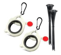 Lot de 2 organiseurs de serre-câbles zippés pour attaches robustes et attaches métalliques, support pour attaches zippés pour ceinture à outils avec