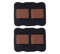 Lot de 2 organiseurs de stylos adhésifs en cuir avec deux fentes élastiques pour couverture rigide pour carnet ou journal intime