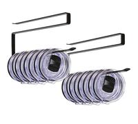 Lot de 2 organiseurs horizontaux pour couvercles de gobelets avec crochet jusqu'à 10 couvercles, porte-gobelets peu encombrant sous l'armoire, pour organiser et ranger la cuisine, porte-serviettes en