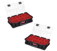 Lot de 2 organiseurs QBRICK System TWO et fermetures en polycarbonate et polyamide