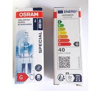 Lot de 2 OSRAM ampoule halogène capsule 40W G9 pour four jusqu'à 300°
