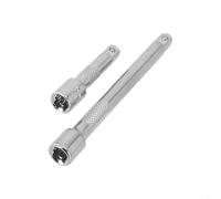 Lot de 2 ou 3 barres d'extension pour douilles à cliquet en acier au chrome vanadium, convient pour douilles de 1/2", 3/8", 1/4", accessoire essentiel, 2 ou 3 pièces (1/4)