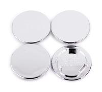 Lot de 2 ou 4 enjoliveurs moyeu Voiture, diamètre extérieur 69 mm/2,78", intérieur 48,73 mm/1,91", compatibles avec Les Accessoires RN-001 R16 RX-201#09.23.437 ..439 .24.258(4Pcs Chrome)