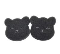 Lot de 2 ou 4 éponges adhésives for poils d'animaux domestiques, lavables en machine, réutilisables, compatibles avec le lave-linge et le sèche-linge, noires(Pack of 2)