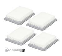 Lot De 2 Ou 4 Filtres Avec Brosse De Nettoyage, Compatibles Avec Bosch Et Universalvac, For Aspirateurs À Batterie 18 V.(4pack)