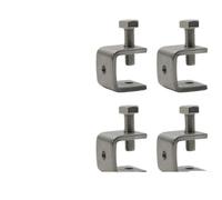 Lot de 2 ou 4 pinces en C en acier inoxydable, résistantes à la corrosion et à la rouille, avec vis de positionnement réglables for les besoins de serrage généraux pour Montage(4Pcs)