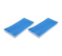 Lot de 2 ou 4 tampons filtrants à air de cabine de pulvérisation, fibre de coton double couche, convient pour 40 x 18,5 x 1,5 cm, capture la poussière de peinture et pour une aspiration horizontale (2