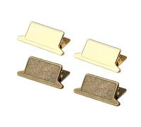 Lot de 2 ou 4 trombones antiques pour carnet de notes, journal, planificateur, reçus, factures, notes permanentes