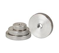 Lot de 2 ou 5 écrous moletés plats en acier inoxydable, vissés à la main, écrous ronds moletés, M3 M4 M5 M6 M8 M10 M12, épaisseur 5 mm(M3 x 12 x 5 (5Pcs))