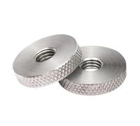 Lot de 2 ou 5 écrous moletés plats en acier inoxydable, vissés à la main, écrous ronds moletés, M3 M4 M5 M6 M8 M10 M12, épaisseur 5 mm(M8 x 40 x 5 (2Pcs))
