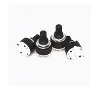 Lot de 2 ou 5 interrupteurs rotatifs à bande RS16 16 mm, 2 pôles, 3 ou 4 positions, 1 pôle, 5, 6 ou 8 positions, poignée, longueur 15 mm(1P6T,5pcs)