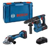 Lot de 2 outils 18V : GWS 18V-10 P + GBH 18V-26 - BOSCH PROFESSIONAL - avec 2 batteries 18V 5,5 AH - chargeur - L-BOXX - 0615990N33 G