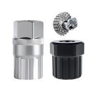 Lot de 2 outils de cassette de vélo, extracteur de couronne à vis et extracteur de couronne dentée, extracteur de cassette de qualité supérieure pour changement de pignon, outil de cassette de vélo