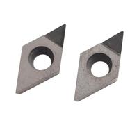 Lot de 2 outils de coupe DCGT070202 PCD CNC 2 pièces en aluminium Dcgt070202 * Les inserts PCD ont une dureté élevée conçue pour une utilisation durable avec une durabilité et une finition appropriées