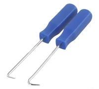 Lot de 2 outils de crochetage de voiture - Tige en acier trempé avec poignée rigide pour extracteur de joint torique - Embouts coudés à 45° et 90°