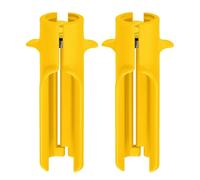 Lot de 2 outils de décapage d'épines de rose, outil de nettoyage de fleurs pour fleuriste professionnel, magasin de fleurs à domicile (jaune)