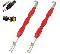 Lot de 2 outils de déconnexion électriques universels pour voiture - Outil de déverrouillage de faisceau de câbles de voiture - Outil de déverrouillage de pince à double extrémité - Pour réparation