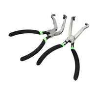 Lot de 2 outils de démontage de fiches coudées avec double angle et prise antidérapante pour connecteur électrique automobile