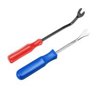 Lot de 2 outils de démontage de garniture, démontage de garniture de portière de voiture et clip de garniture intérieure, lot de pinces à clip de voiture, outils de démontage de voiture, kit d'outils