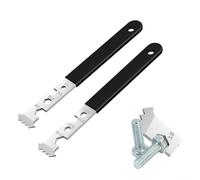 Lot de 2 outils de démontage de pavés avec extracteur de garniture et pelle à mouler avec construction en métal et poignée antidérapante pour l'extraction de pavés paysages et bricolage