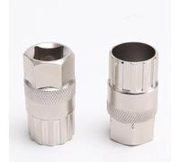 Lot de 2 outils de démontage de roue libre pour réparation de vélo, construction en acier au carbone trempé assurant un transfert de couple constant lors du retrait de la roue libre