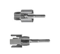 Lot de 2 outils de filetage de tuyaux professionnels intégrés à double usage pour perceuse électrique interne externe compatible ensemble de filetage de tuyaux de qualité professionnelle