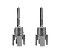 Lot de 2 outils de filetage de tuyaux professionnels intégrés à double usage pour perceuse électrique interne externe compatible ensemble de filetage de tuyaux de qualité professionnelle