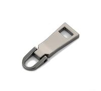 Lot de 2 outils de fixation pour fermeture éclair pour réparation rapide de sacs à main, valises et équipements d'extérieur (Gris métallique)