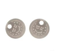 Lot de 2 outils de jauge d'étincelle de type pièce de monnaie en alliage de zinc 0 02 0 25 cm 0 6 2 4 mm Gamme pour une vérification fiable des écarts d'étincelles