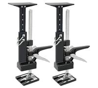 Lot de 2 outils de levage à main de 39 cm avec cadre de support, carreaux en céramique, régulateur de hauteur, bras d'économie de laboratoire, outil de levage manuel multifonctionnel pour soulever le