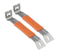 Lot de 2 outils de levier en acier inoxydable avec poignée en caoutchouc flexible pour apiculteur sur le terrain et polyvalence en atelier